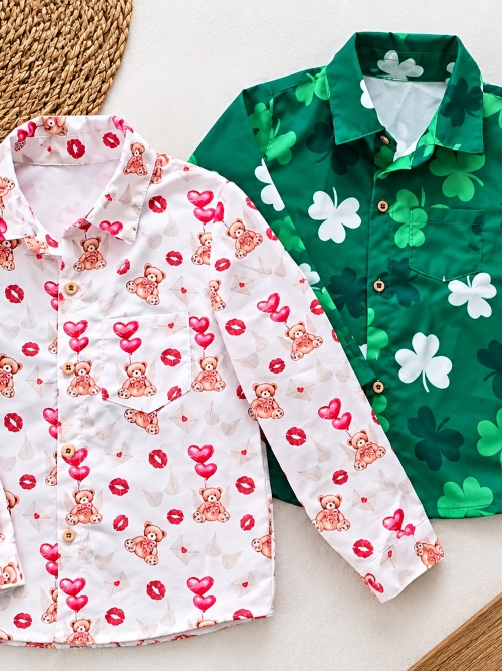 BOYS GYMBOREE VALENTINES & ST PATTY'S DAY SHIRTS SZ 4T